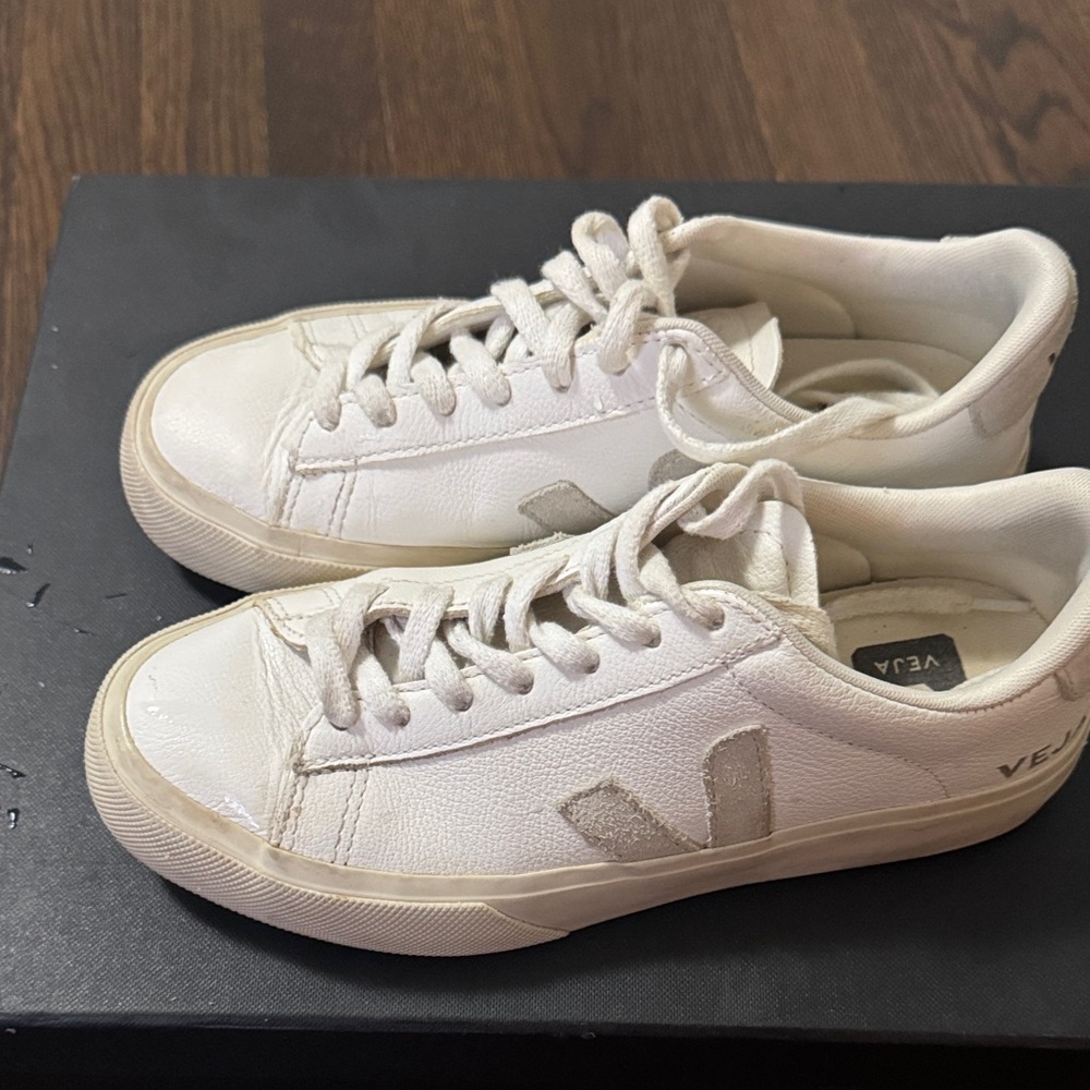 Veja White Athletic Shoes